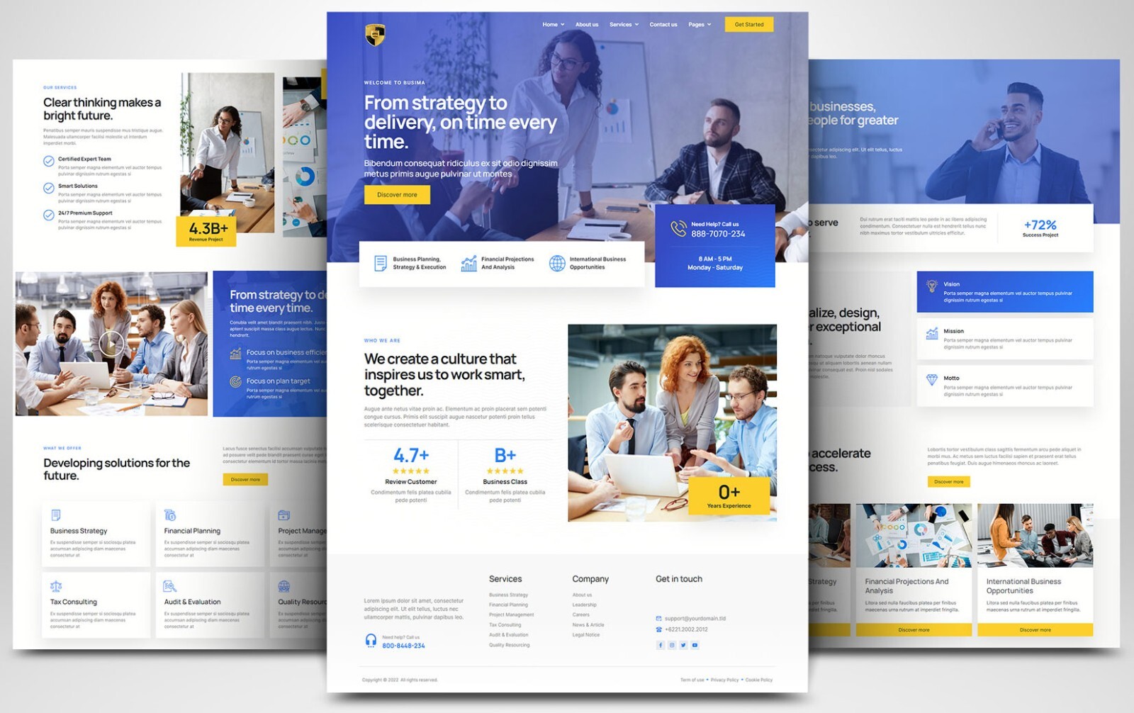 CUSTOM PROFESSIONAL WEBSITE FOR CONSULTING SERVICES AND AGENCIES WORDPRESS
