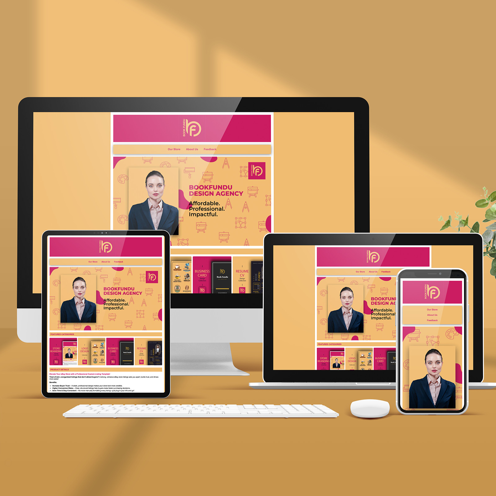 eBay Store Makeover | Pro HTML Listing Template & Branding Package – 2025
