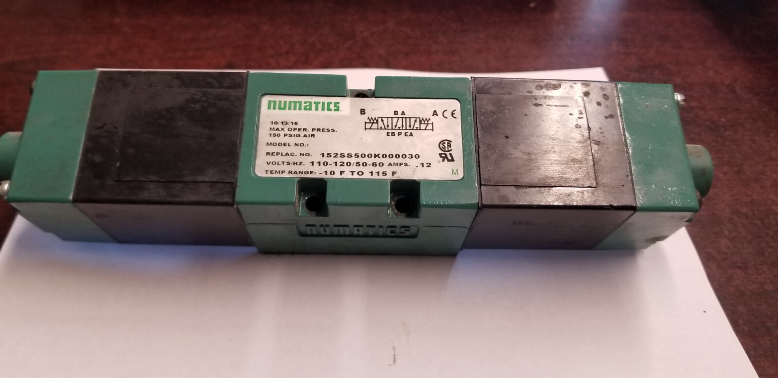 NUMATICS VALVES USED AND NEW