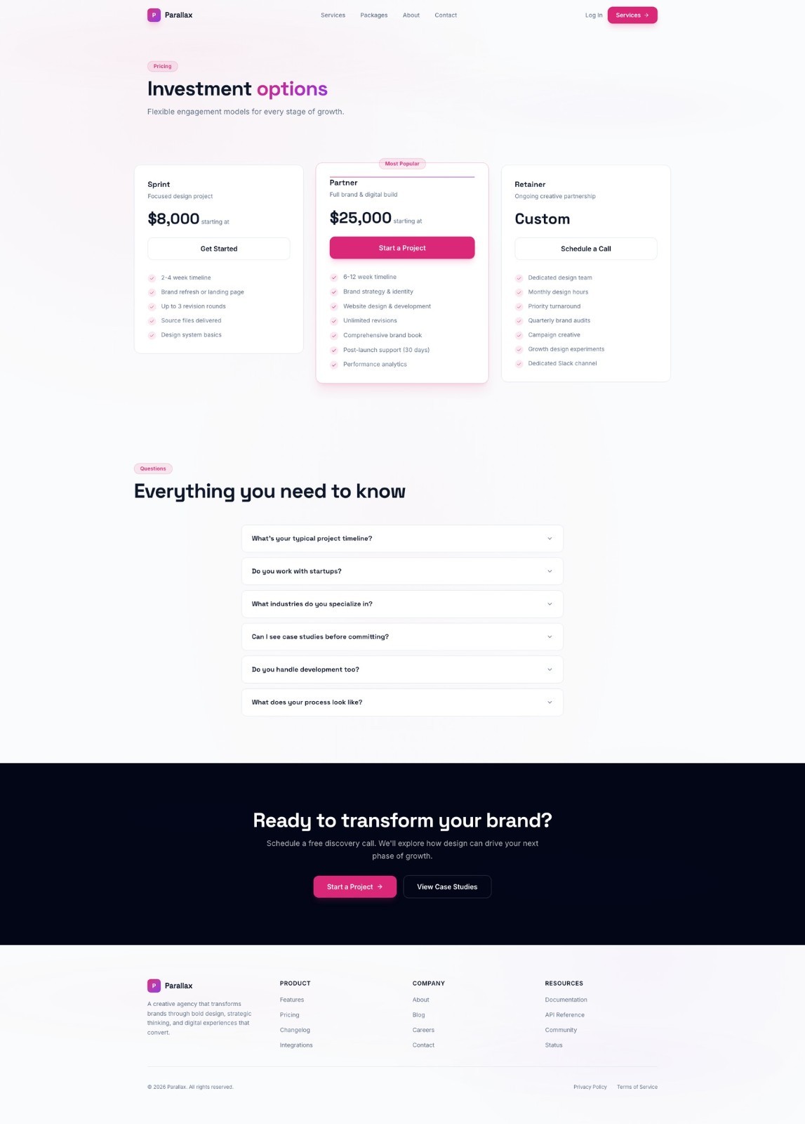 Premium Custom Website Design & Development – SEO Agency service Website