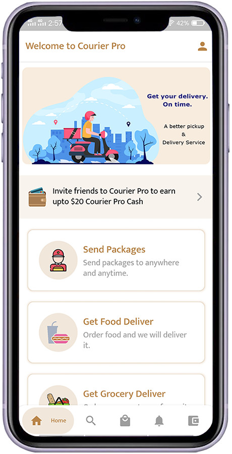 Logistig – Courier Delivery Flutter App Template | User & Delivery Android + iOS