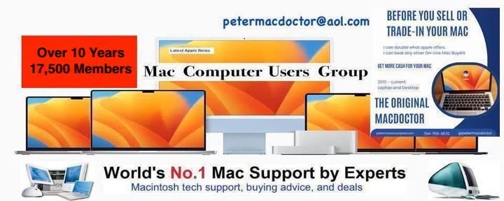  Two Domain Names PLUS A 19,500 MemberUser Group. maccomputeruser.com & .net