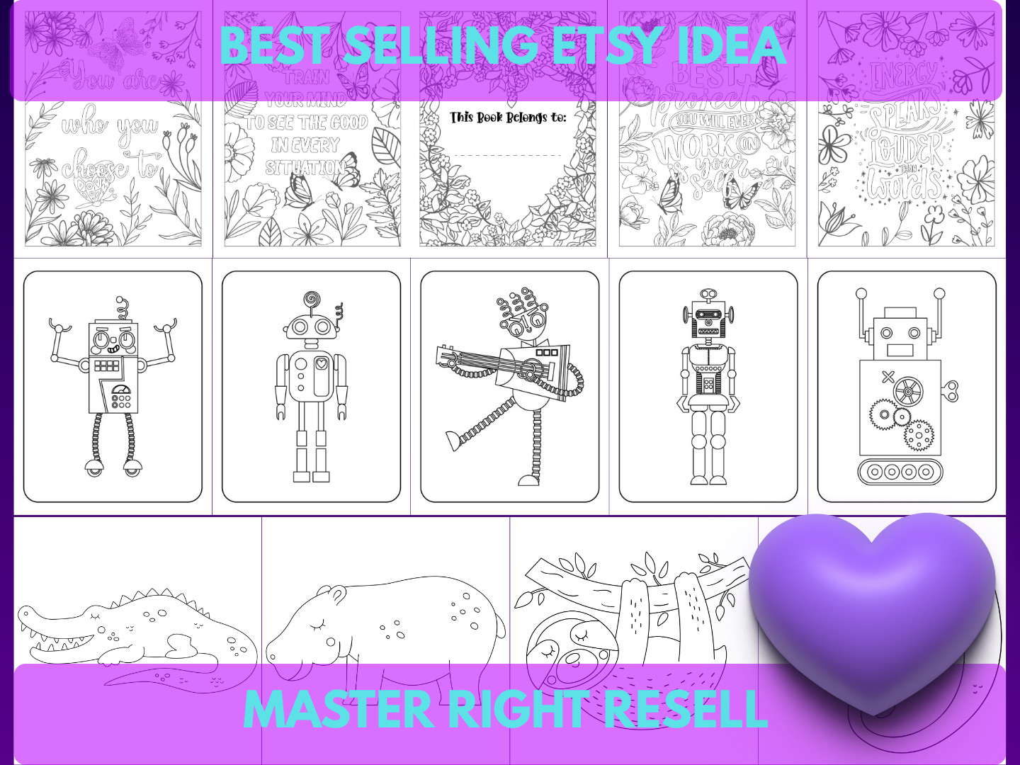 30,000 Page Ultimate Coloring & Activity Mega-Bundle | MRR PLR Resell Right