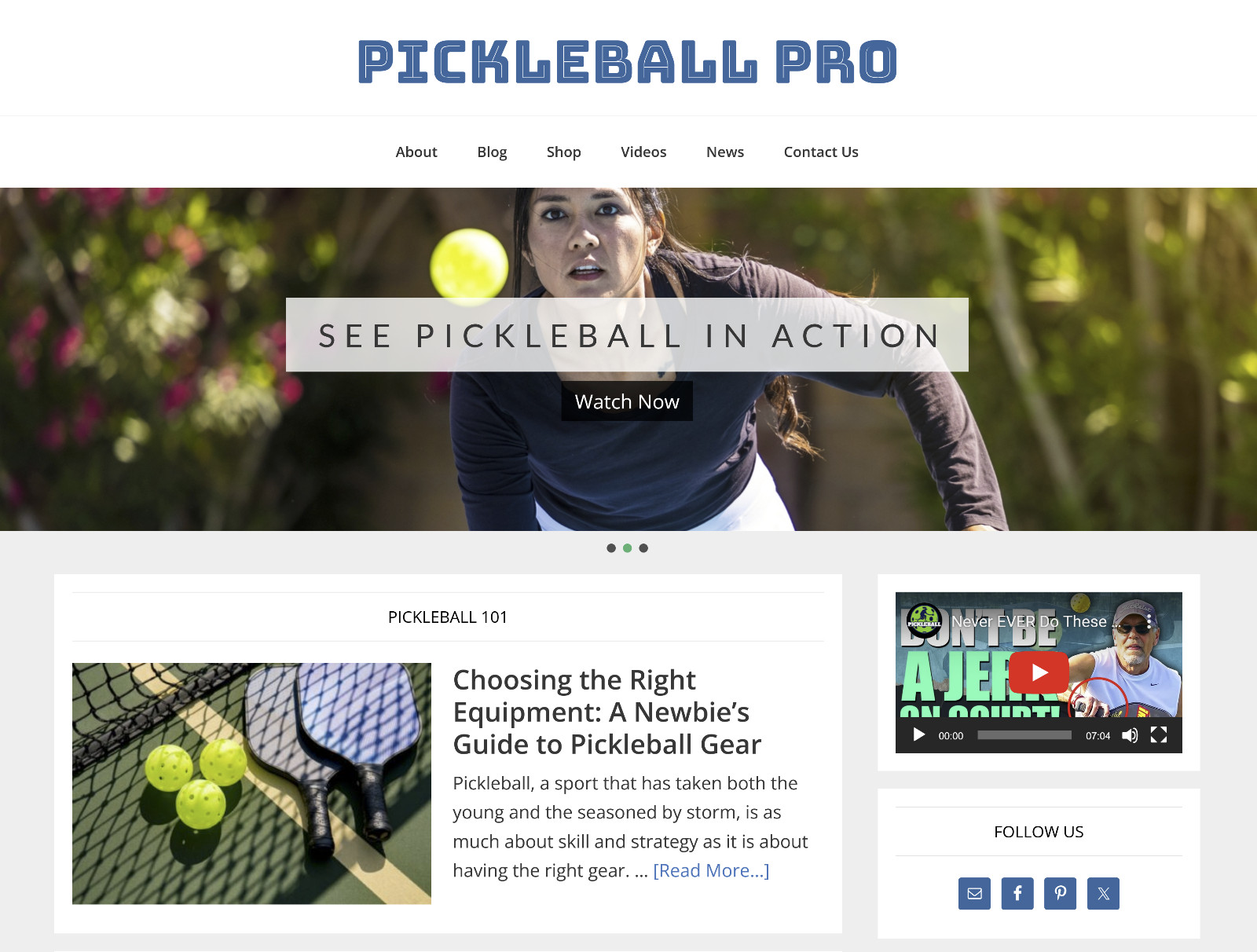 [NEW DESIGN] * Pickleball Website * Premade Website Affiliate Blog AUTO CONTENT