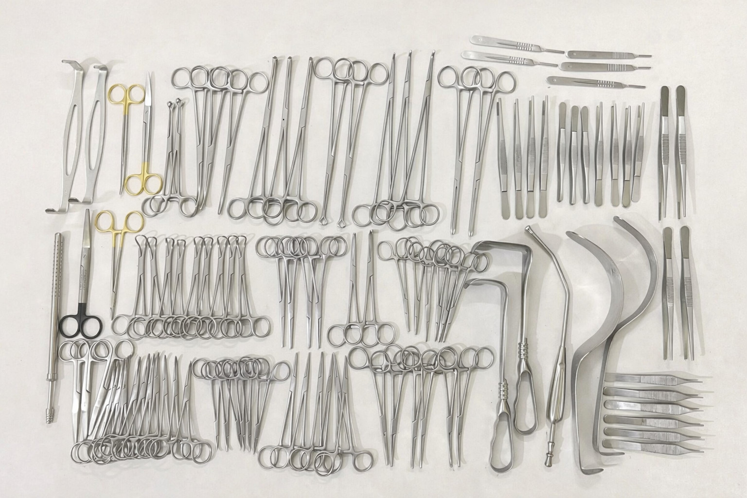 94 Pc Abdominal Hysterectomy Surgical Instrument Set – Stainless Steel OR Tools