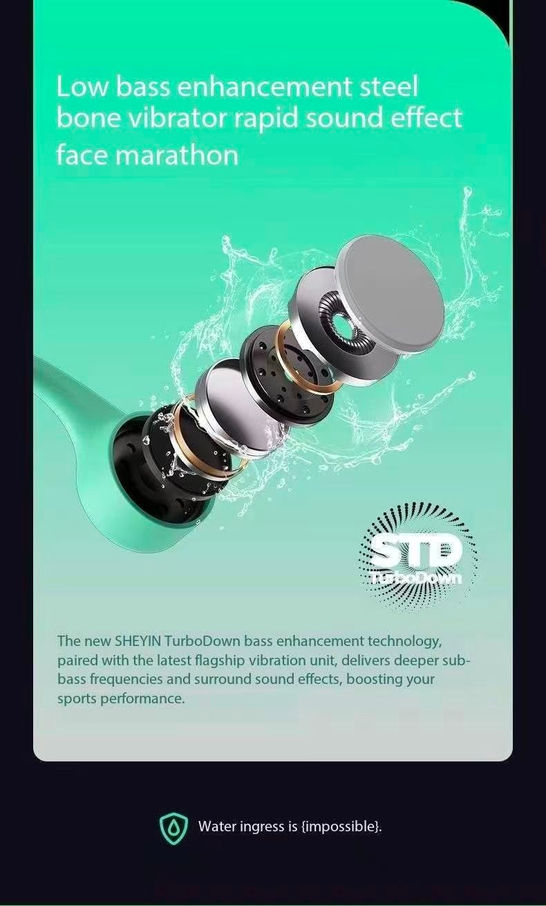 SHEYIN X7Air Bone Conduction Bluetooth Headphones with Ultra Long Battery Life