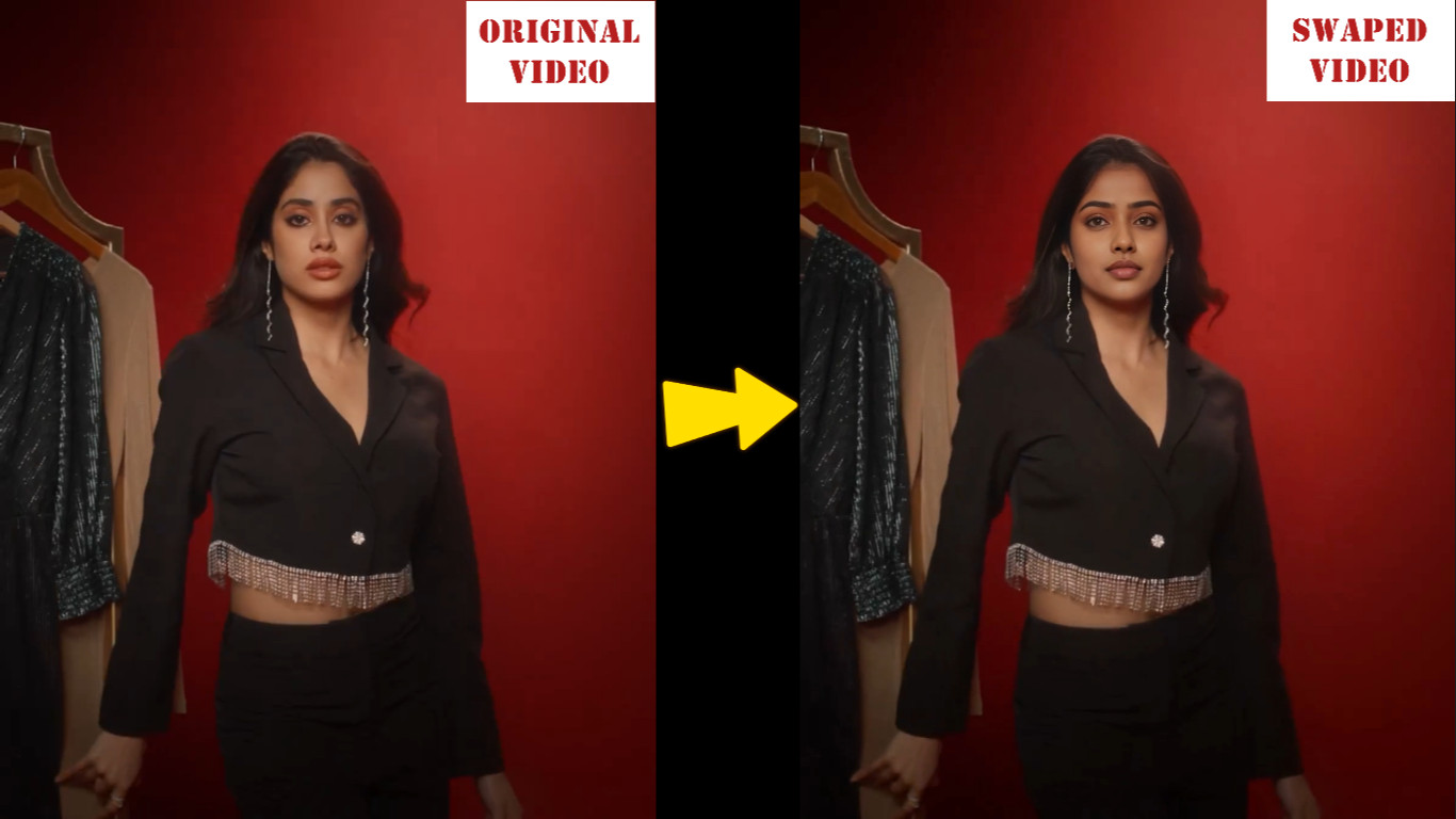 Realistic professional face or head swap in videos with AI tools