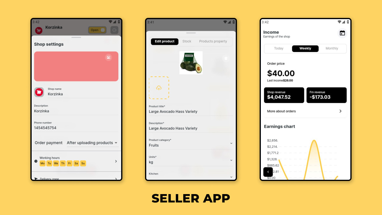 FreshBasket – Grocery Multi-Vendor Flutter eCommerce Platform | Web + Apps + iOS
