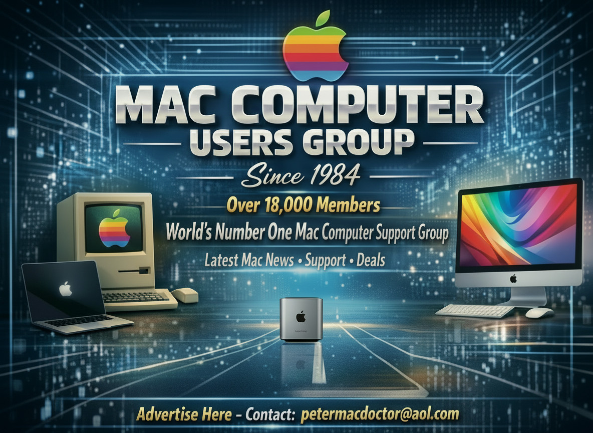  Two Domain Names PLUS A 19,500 MemberUser Group. maccomputeruser.com & .net