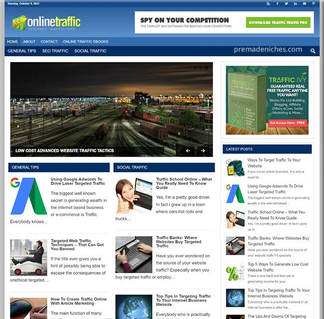 Ready Made Online Traffic Blog with the Best Content – Make Money Online