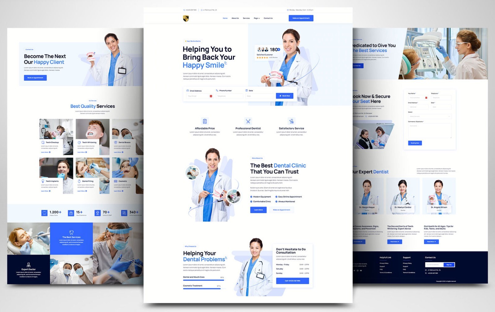 CUSTOM PROFESSIONAL WEBSITE FOR DOCTORS, CLINICS, MEDICAL SERVICES & HEALTHCARE
