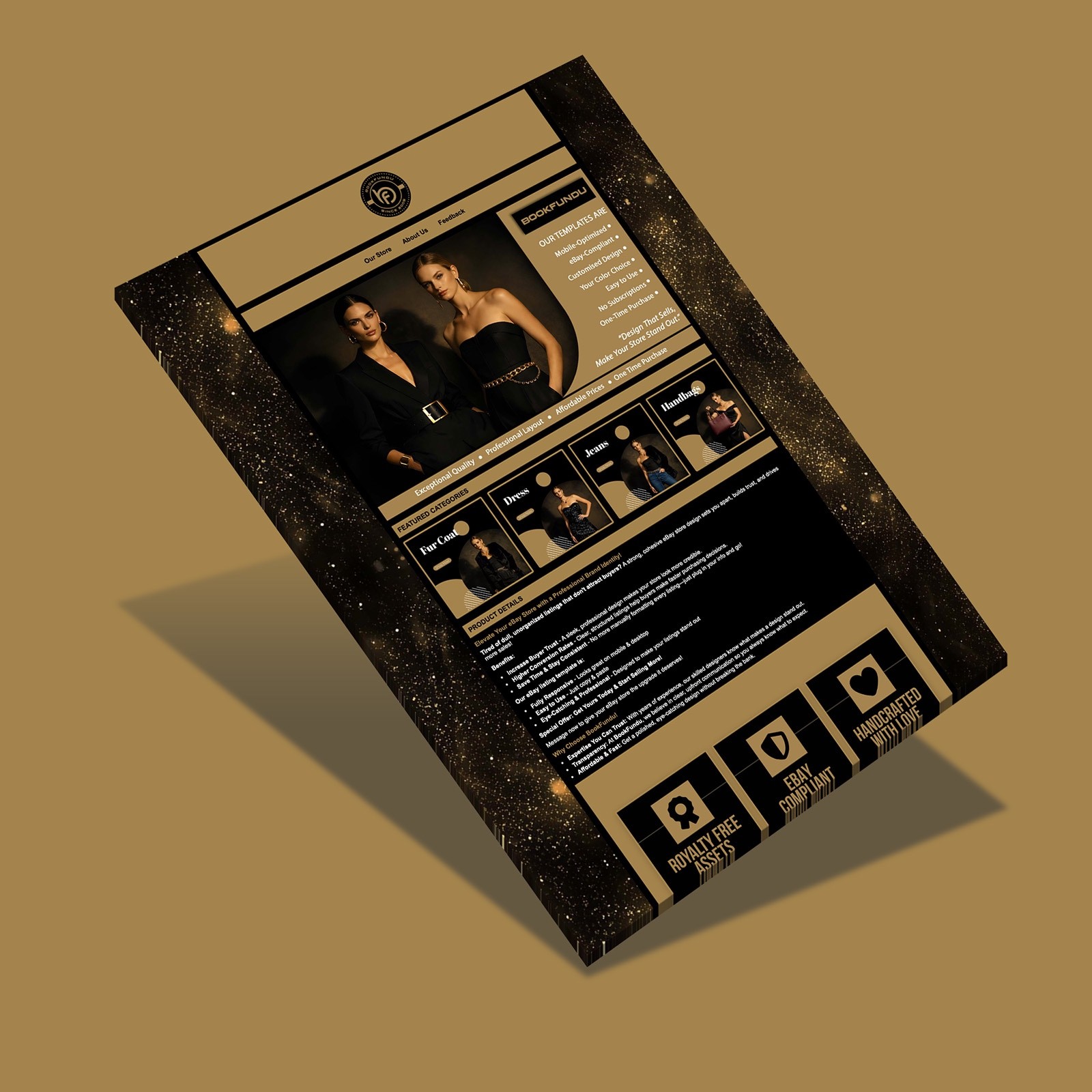 Bespoke eBay Template & Store Design for Luxury Fashion Brands – BookFundu