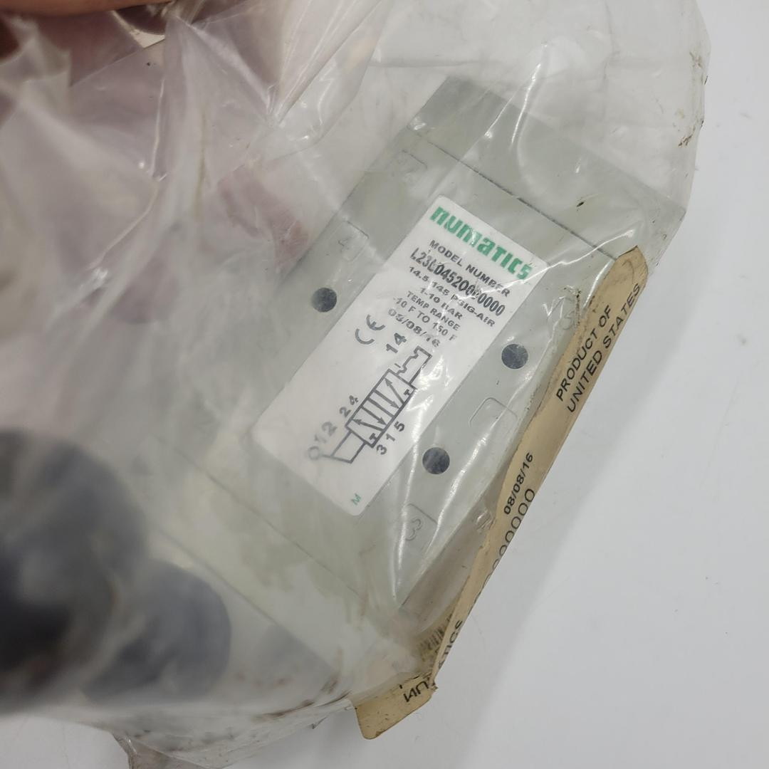 ASCO Numatics L23LD452O000000 Hand Lever AIR VALVE *NEW* IN SEALED PLASTIC