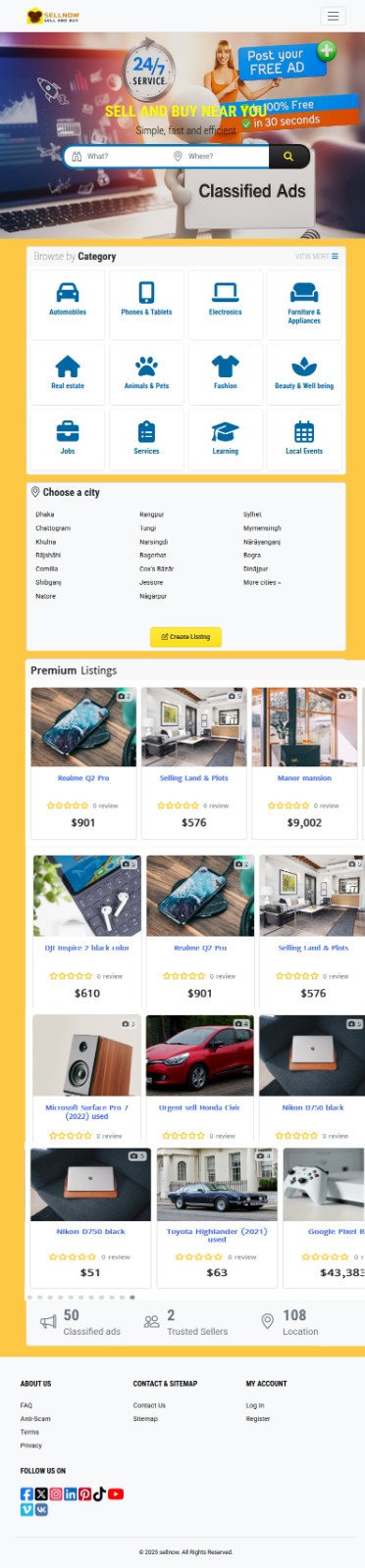Start Your Own Online Classifieds ads Web platform business!