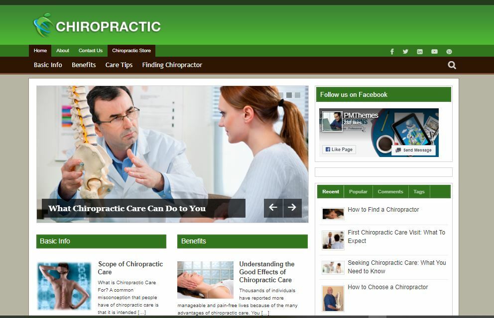 Chiropractic Care – Best Affiliate Income – Money Making Affiliate Website