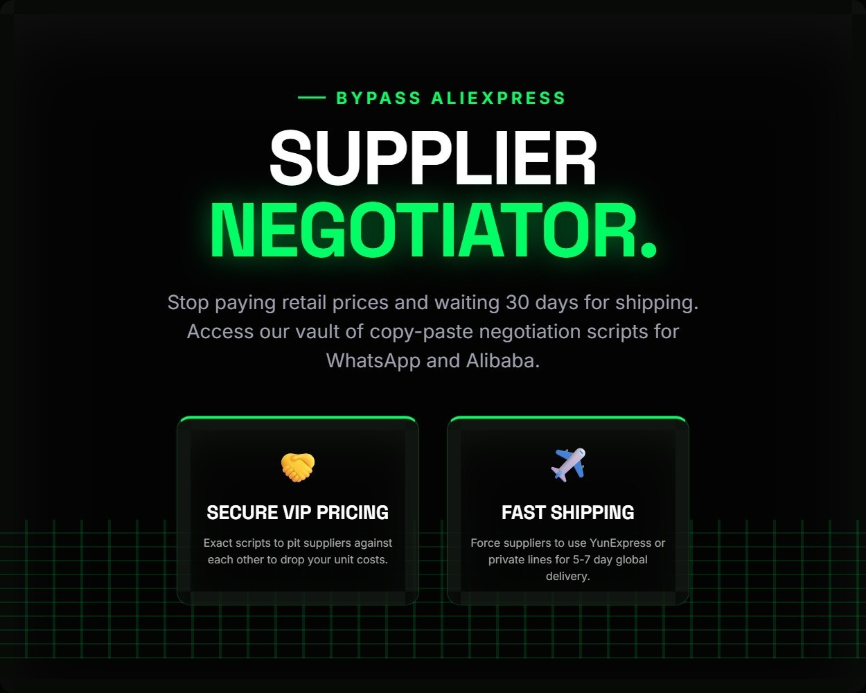 AI Dropshipping Architect OS | Shopify Profit Calculator, Supplier Scripts