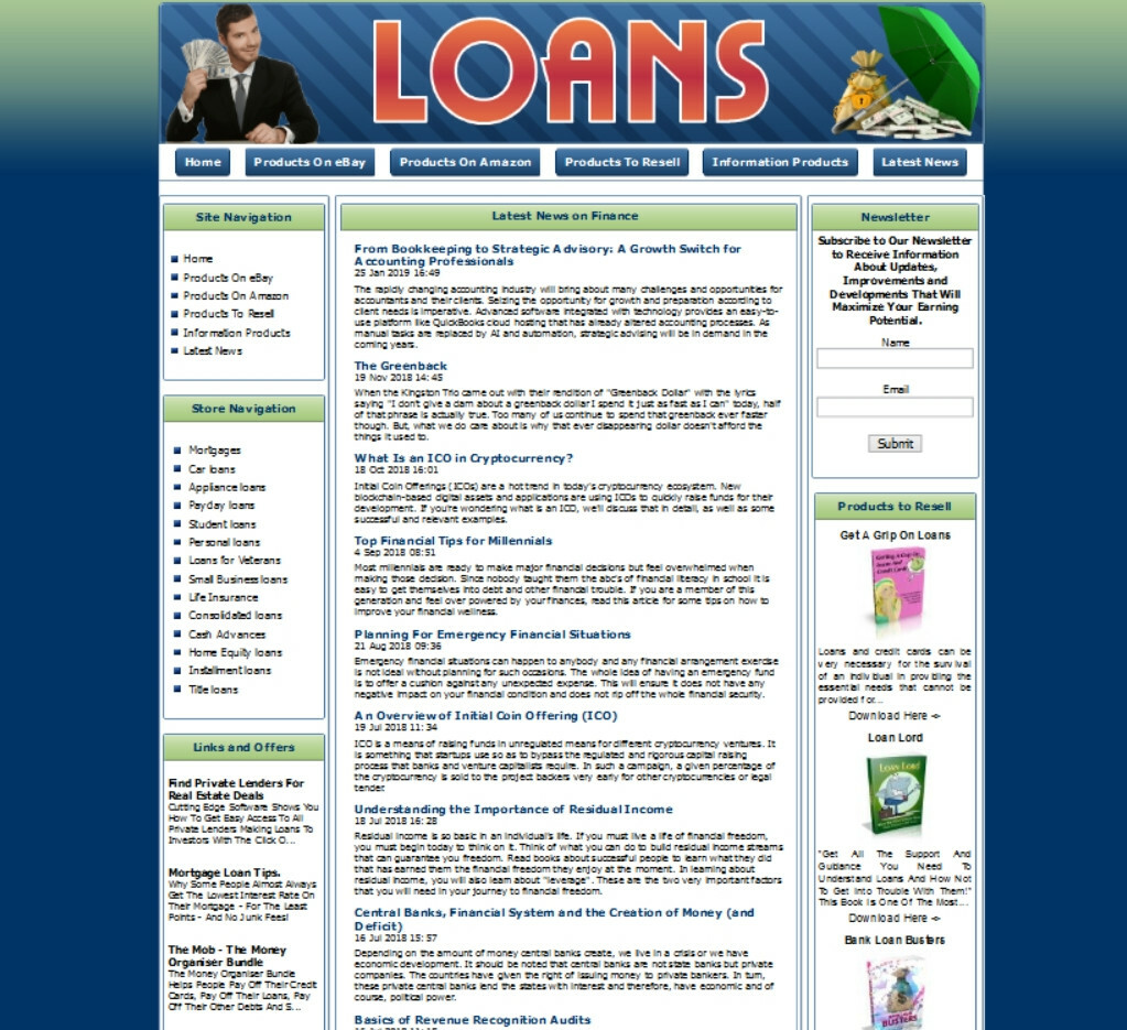 LOANS WEBSITE AMAZON STORE,GOOGLE ADSENSE EARNINGS. MAKE MONEY FROM HOME