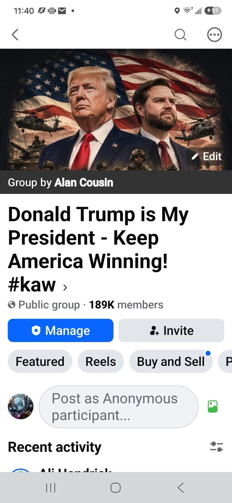 Have Your Video FEATURED ON TRUMP Facebook Group 189k members For 6 Months