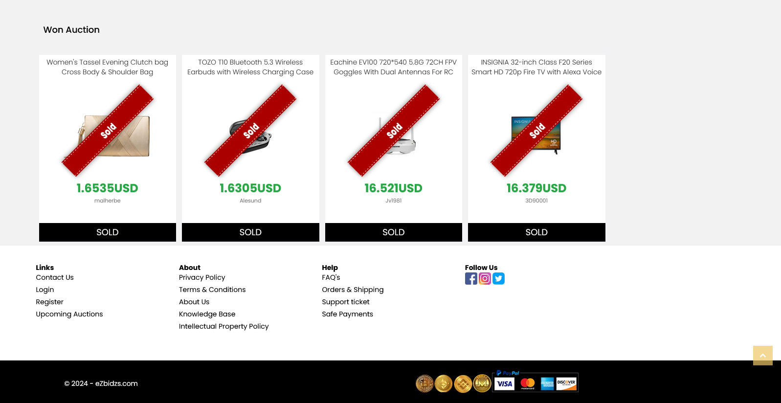 eCommerce Store with Auction and Buy-It-Now Monetization + Domain Name