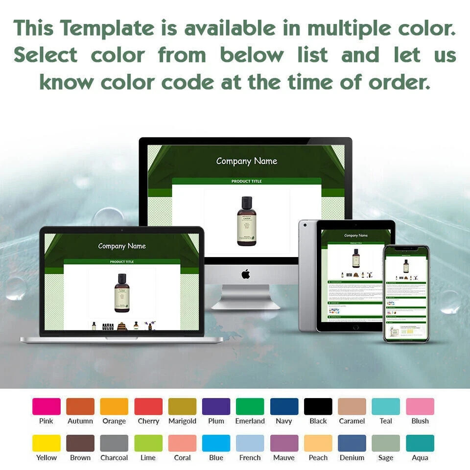 eBay Templates Mobile Responsive eBay Listing Auction Template 2026 Compatible