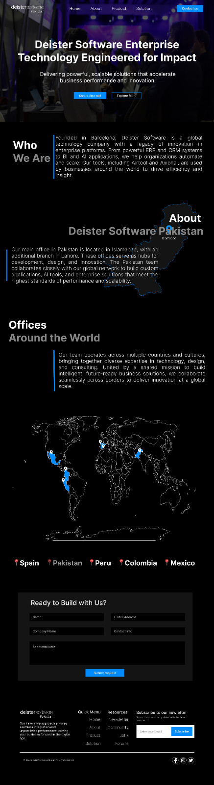 Enterprise Tech Website Template | Global Software Landing Page | Corporate Desi