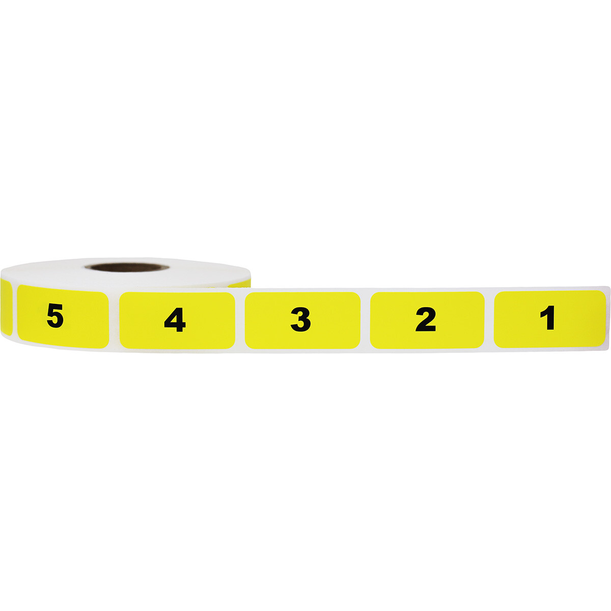 Yellow & Black Consecutive Number Inventory Labels 1 – 1000 | .75 x 1.5″ inch