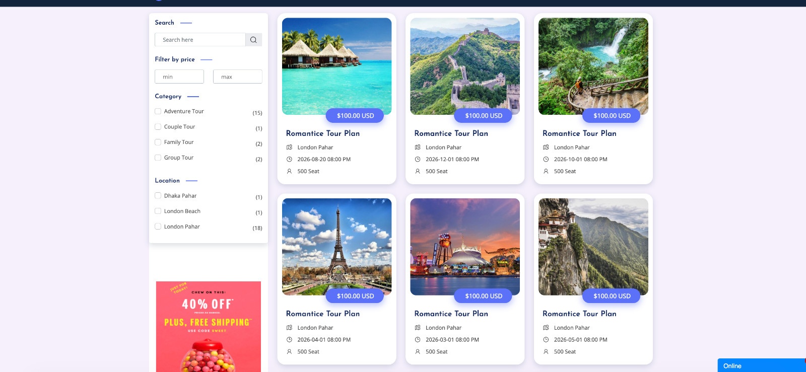 FULLY Automated TRAVEL Booking ready for install WEBSITE Business for
