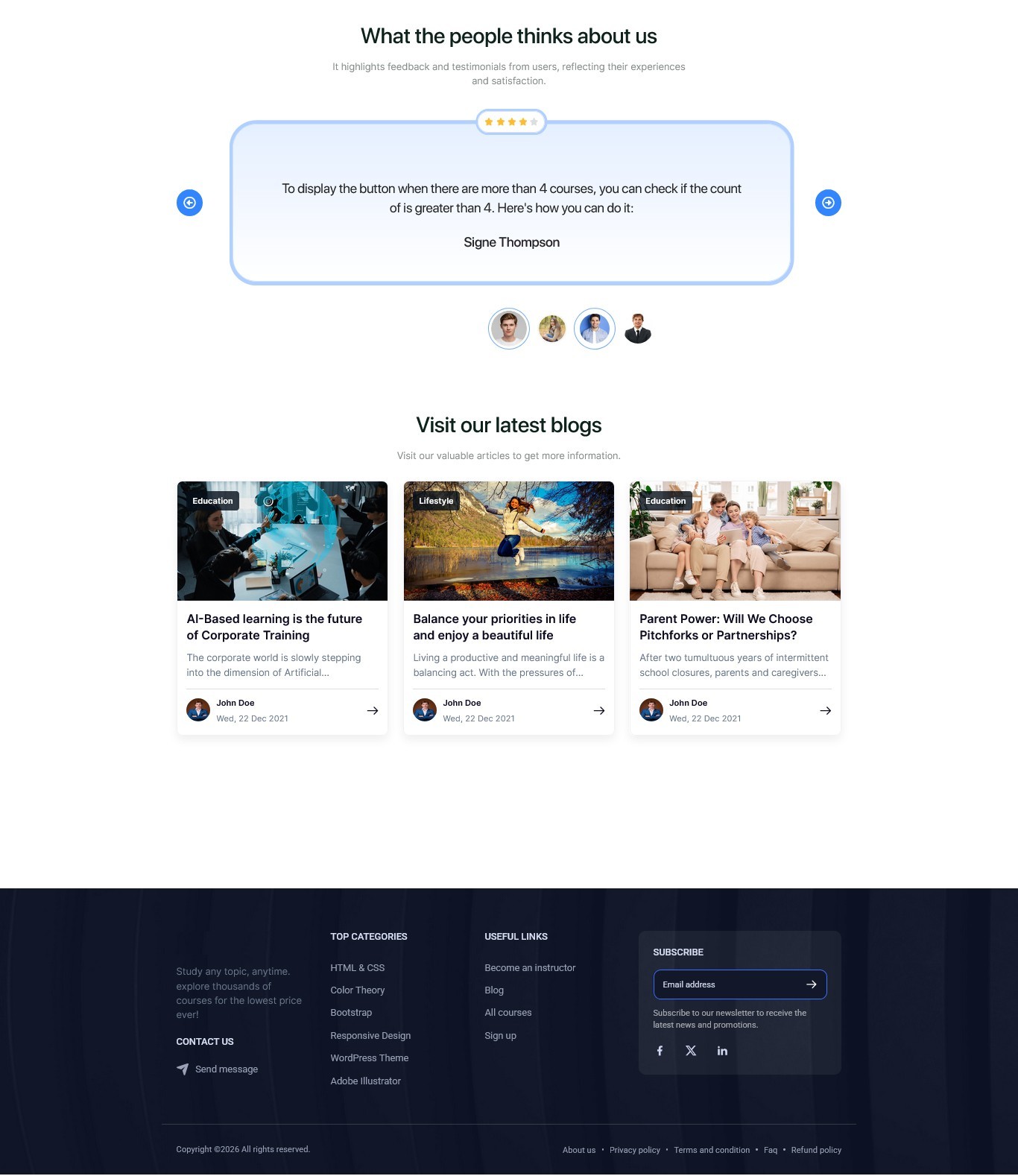 Educore LMS – Online Learning Marketplace | Course Platform | Fast & Optimized