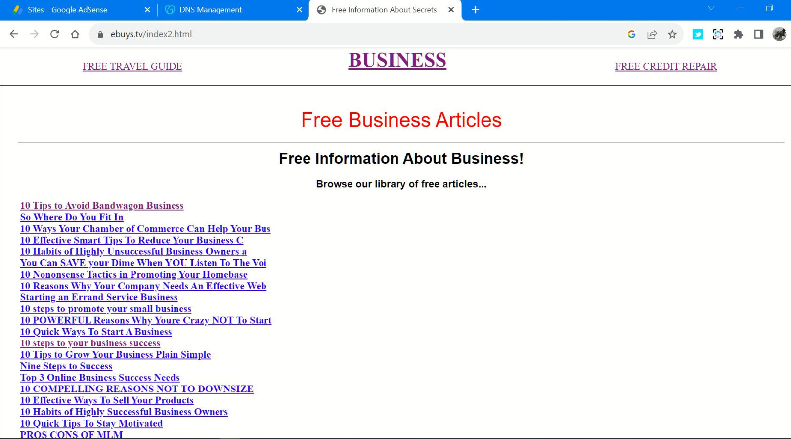 eBuys.TV PREMIUM DOMAIN INTERNET BUSINESS BUY & SELL ON THE WEB AND SOCIAL MEDIA