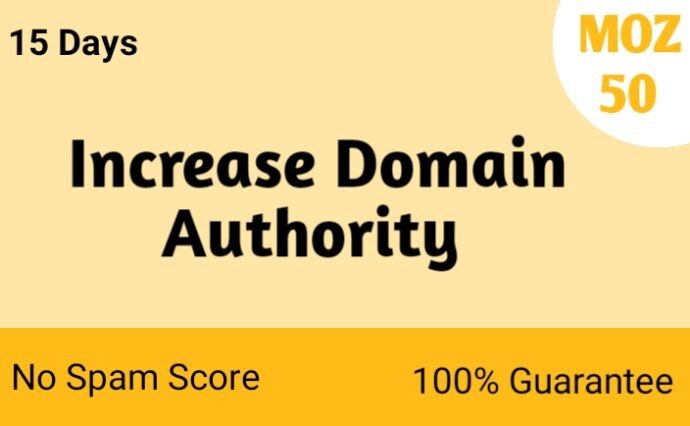 Increase moz domain authority da 40+ in 30 days