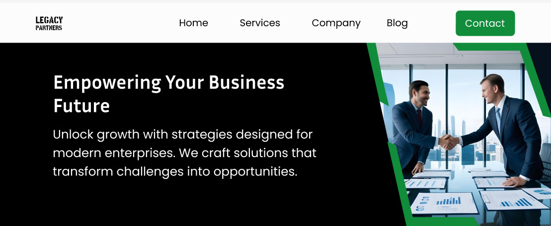 Business Consulting Website Template | Corporate Landing Page Financial Advisoce