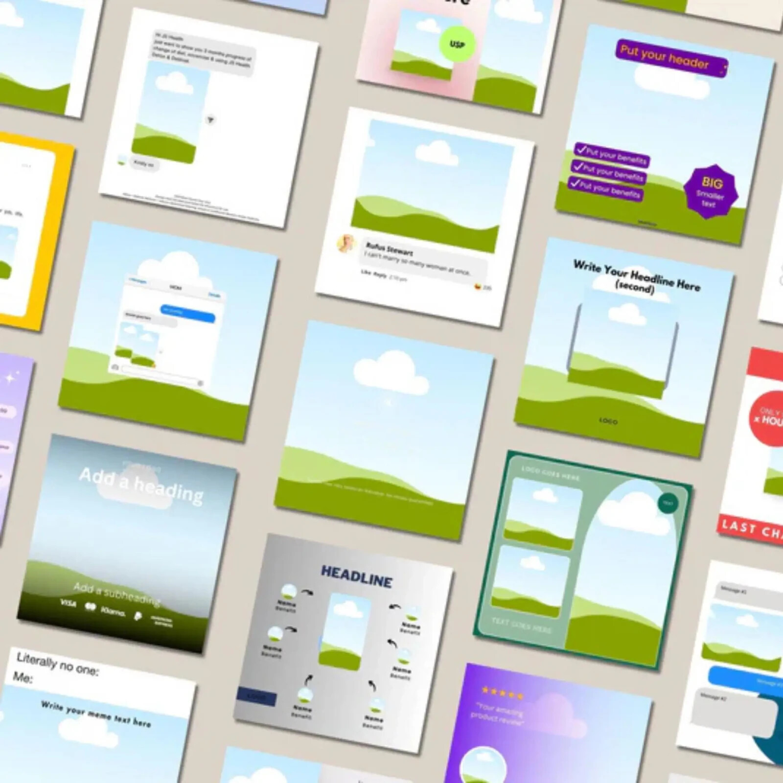 100+ High-Converting Static Ads Canva Templates for Successful Campaigns