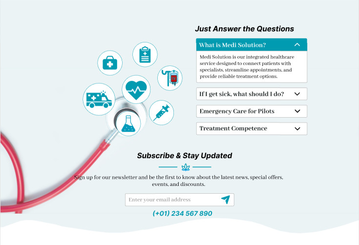 Medical Hospital Website Template | Healthcare Landing Page | Doctor Clinic