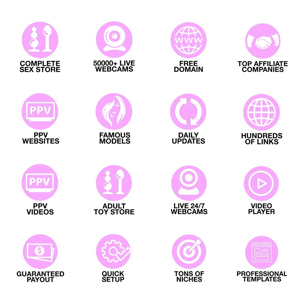 2 Adult Websites – Webcams – PPV – Network – Movies – Date – Make Money