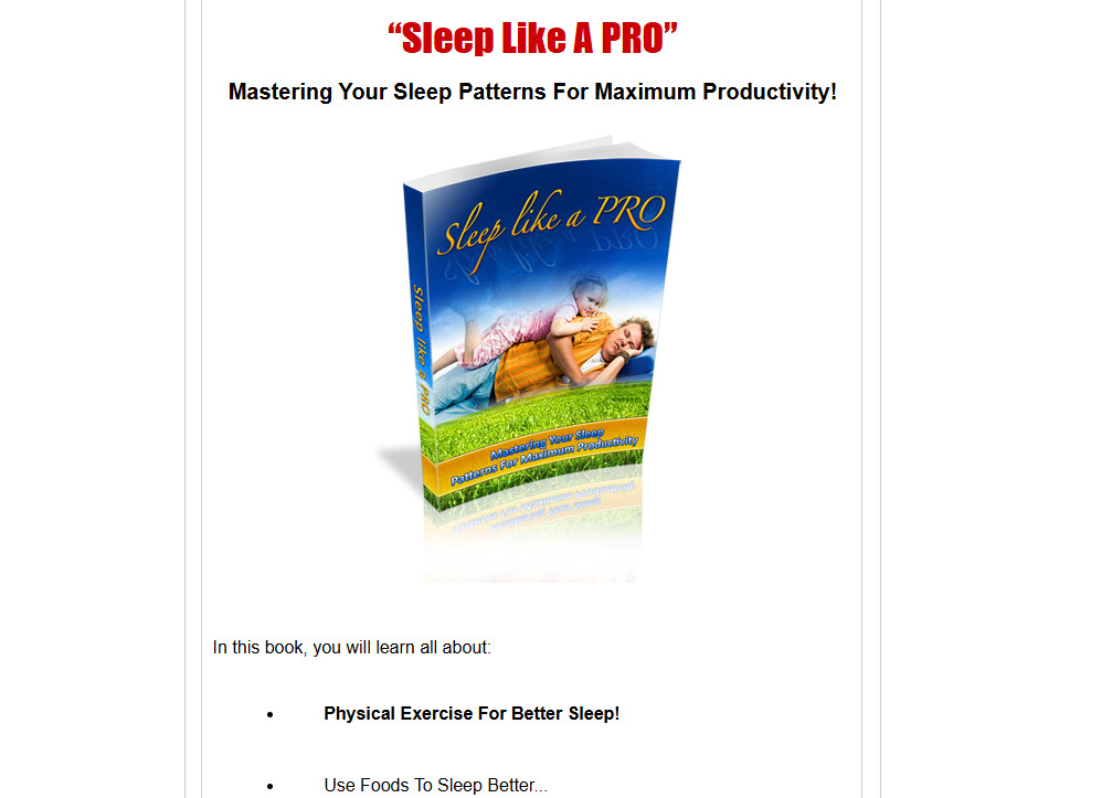 Sleep E books, Guides, Website Pages & Courses Bundle w/MRR License