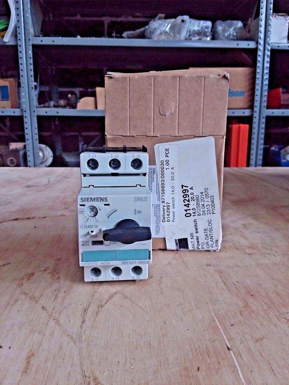 Siemens Power Switch 3RV1021-4BA10
