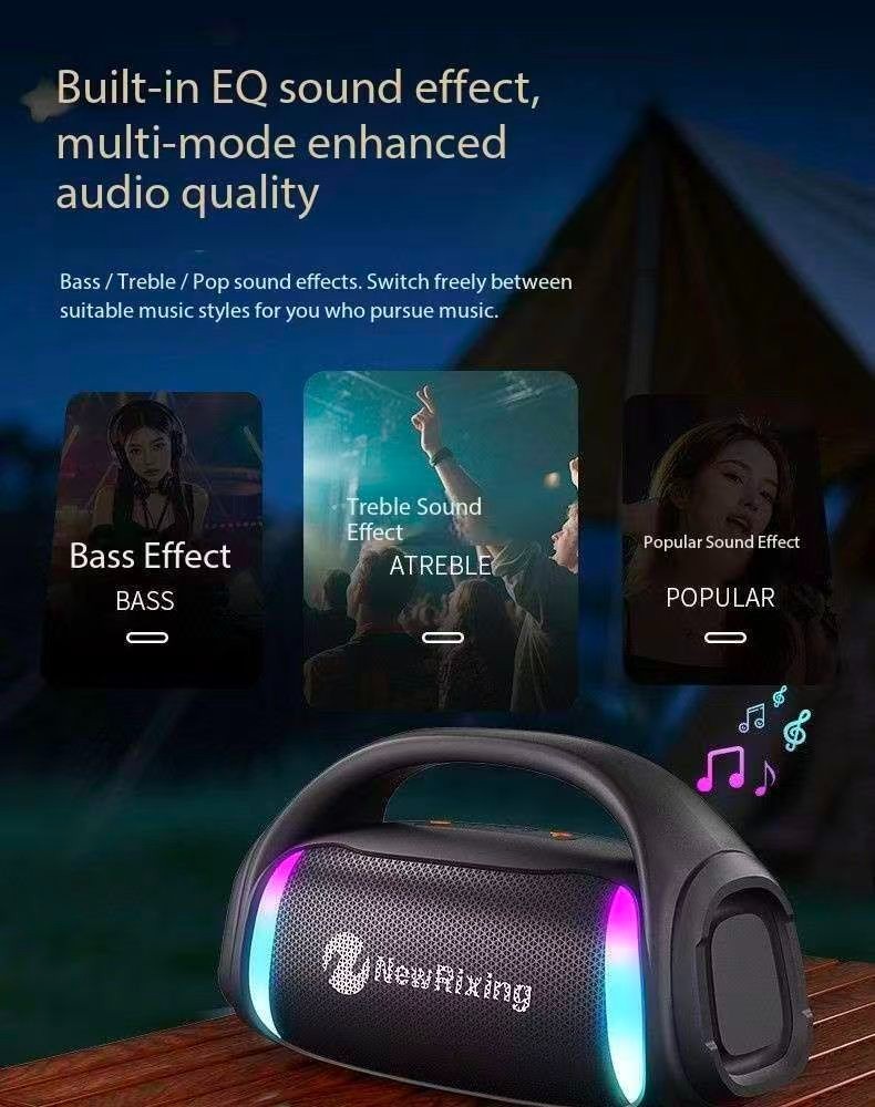 Microphone and speaker all-in-one wireless Bluetooth microphone