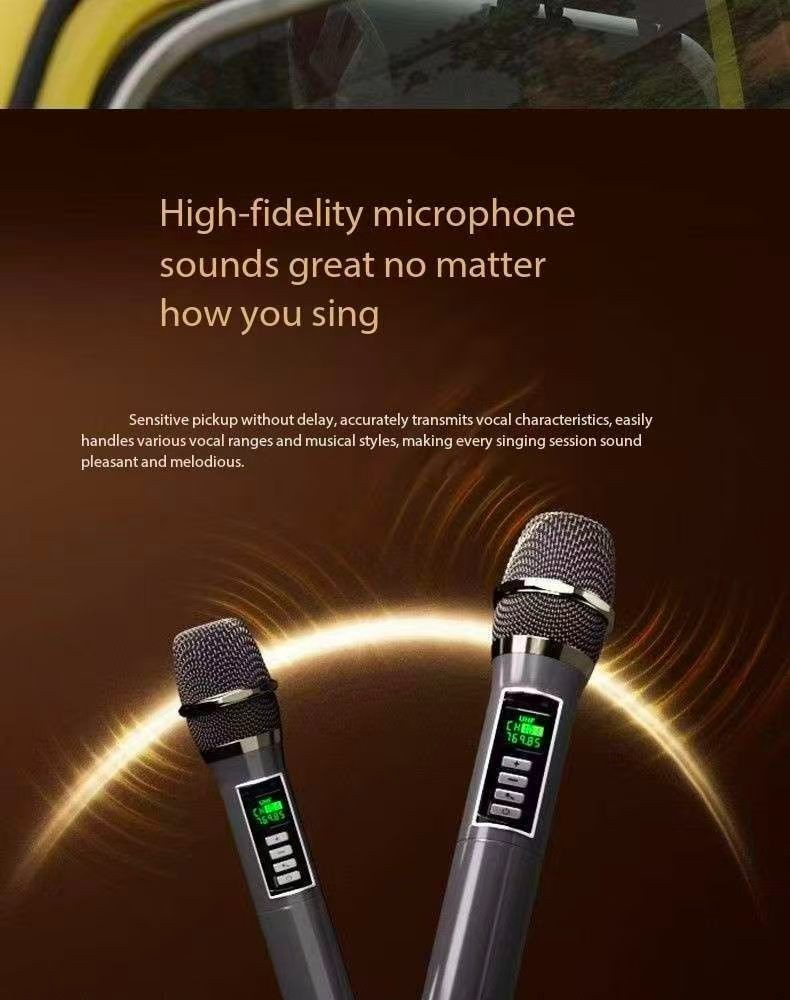 Microphone and speaker all-in-one wireless Bluetooth microphone