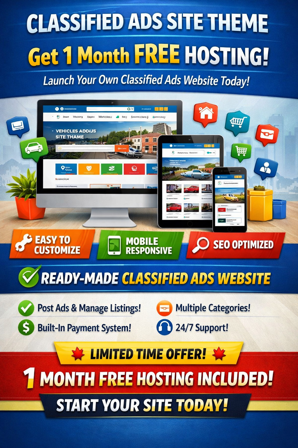 Here is your chance to reach the latino market with your own classified site