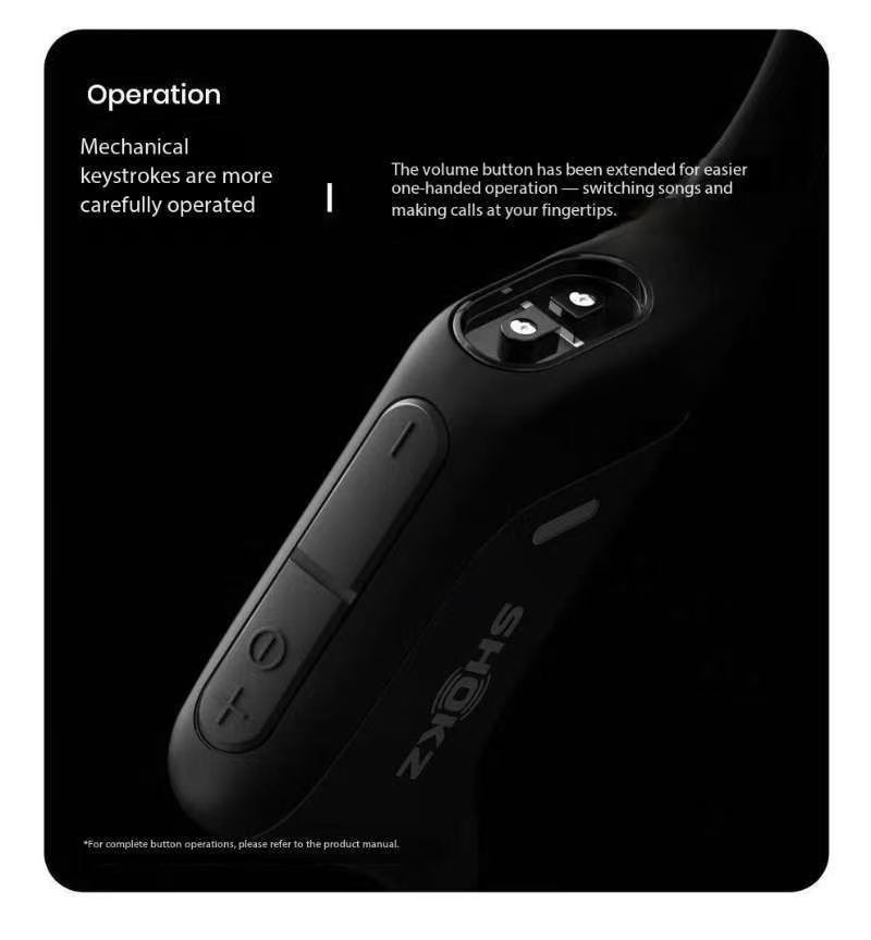 Shokz OpenRun Air Bone Conduction Bluetooth Wireless Open-Ear Headphones S803