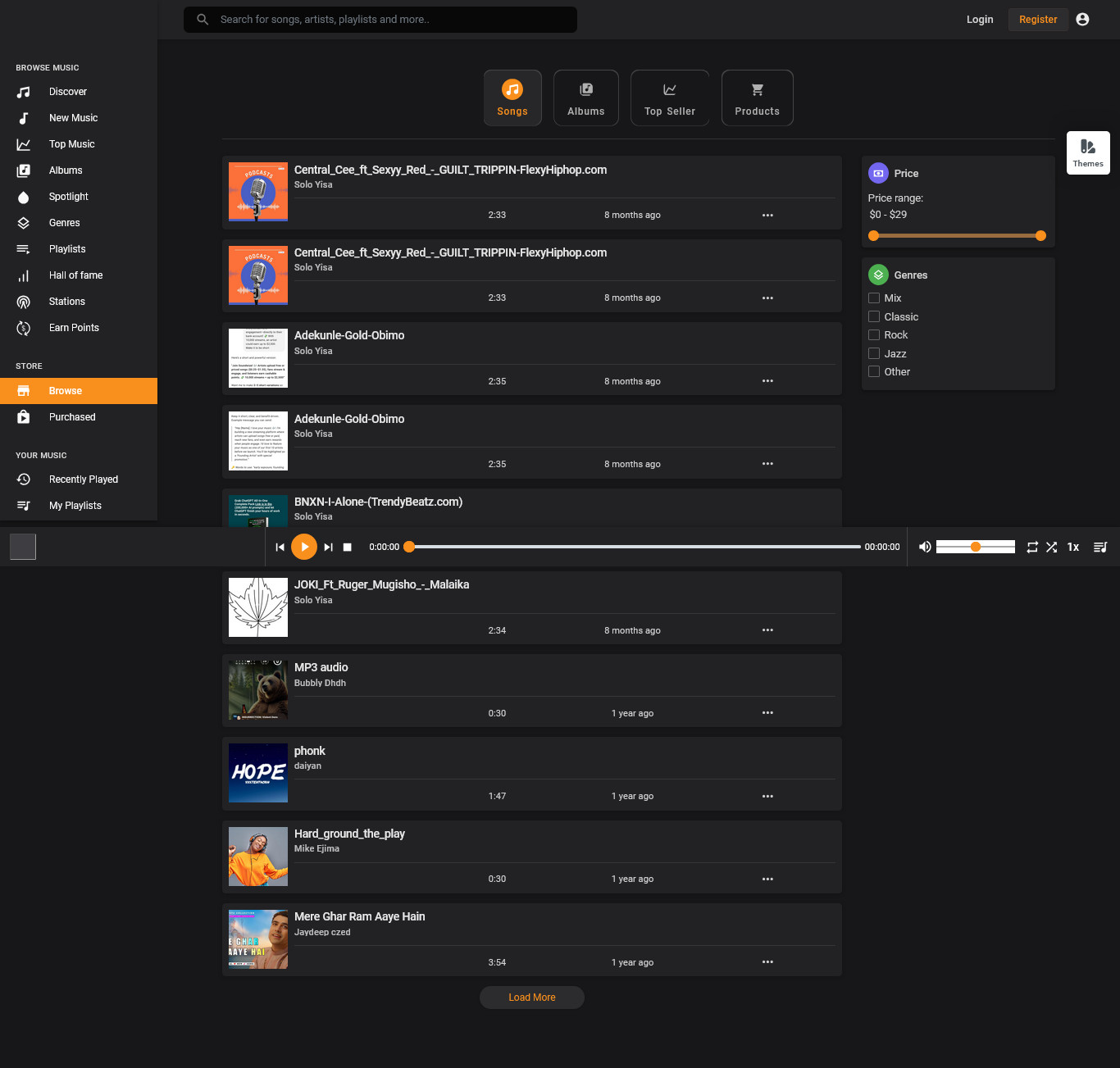 Soundra – Music Sharing & Streaming PHP Platform | SaaS Ready | Full Source Code