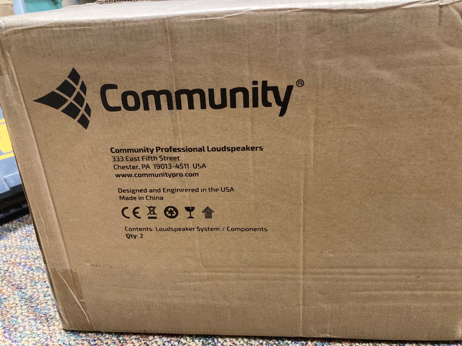 Community D8 8-Inch Ceiling Speaker – MANUAL INCLUDED! ORIGINAL BOX!