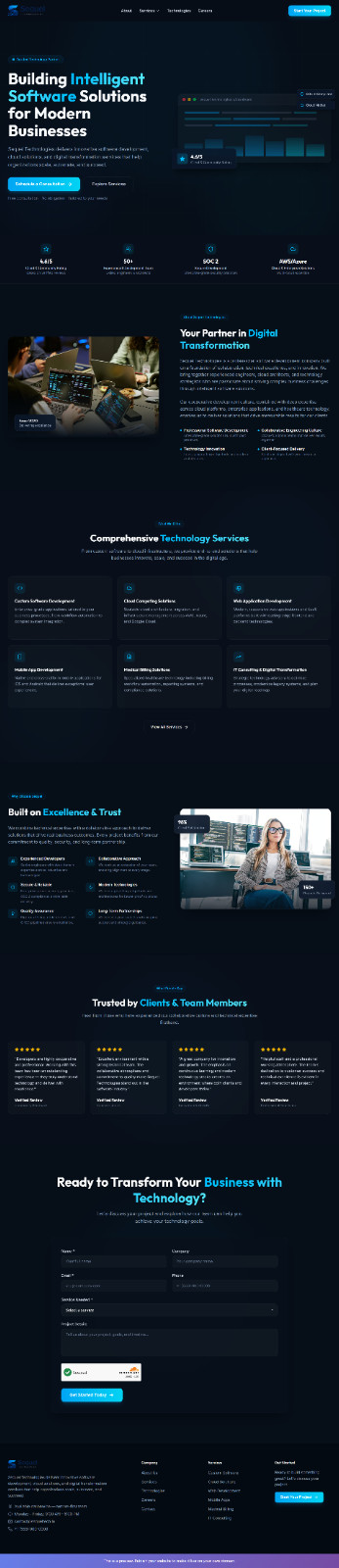 Software Company Website Template | IT Consulting Landing Page | Digital Agency 