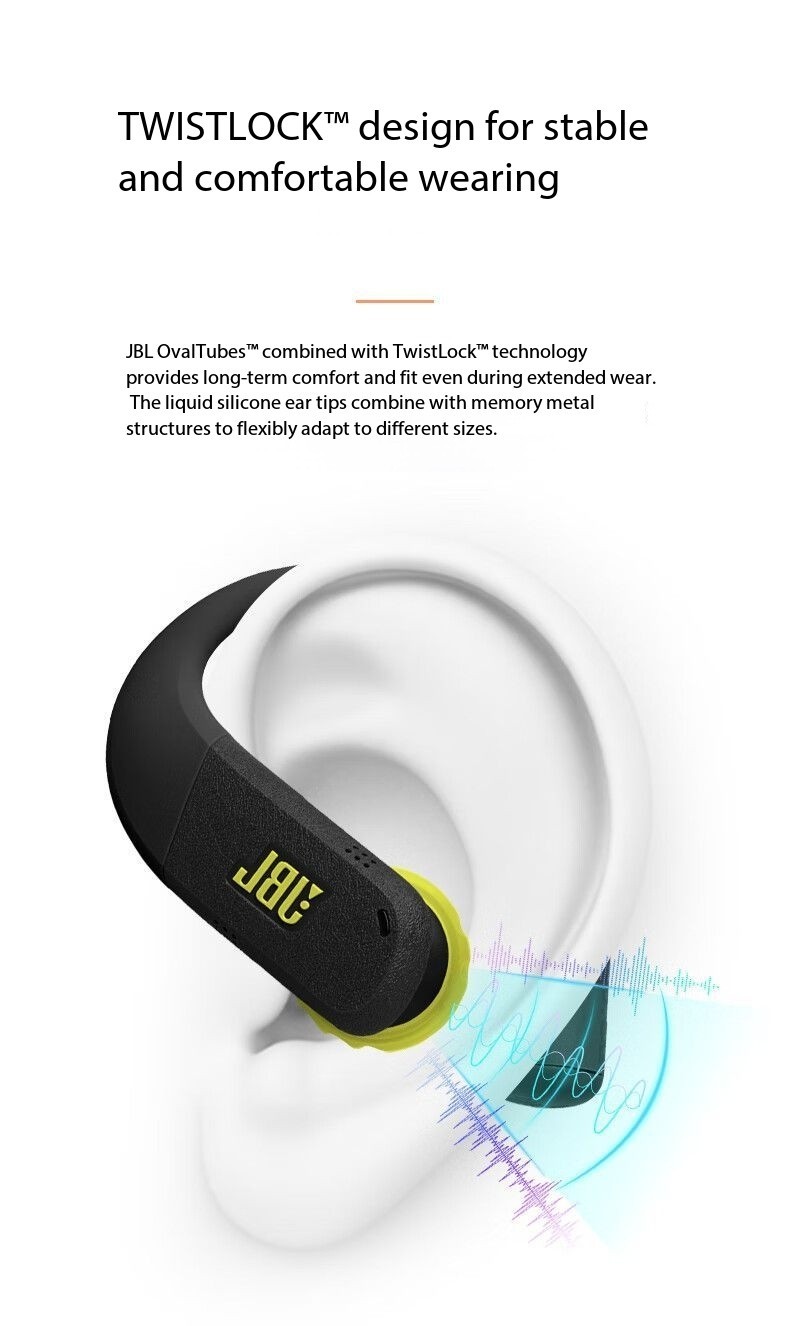 JBL Endurance Peak 4 Wireless Bluetooth Earphones with Active Noise Cancellation