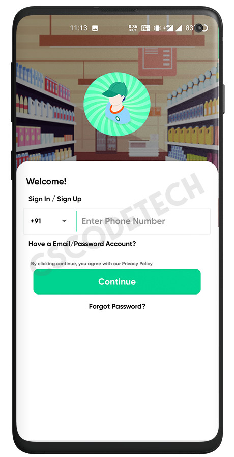 GoServe Multi-Vendor Food, Grocery, Pharmacy Delivery Android App + Admin Panel