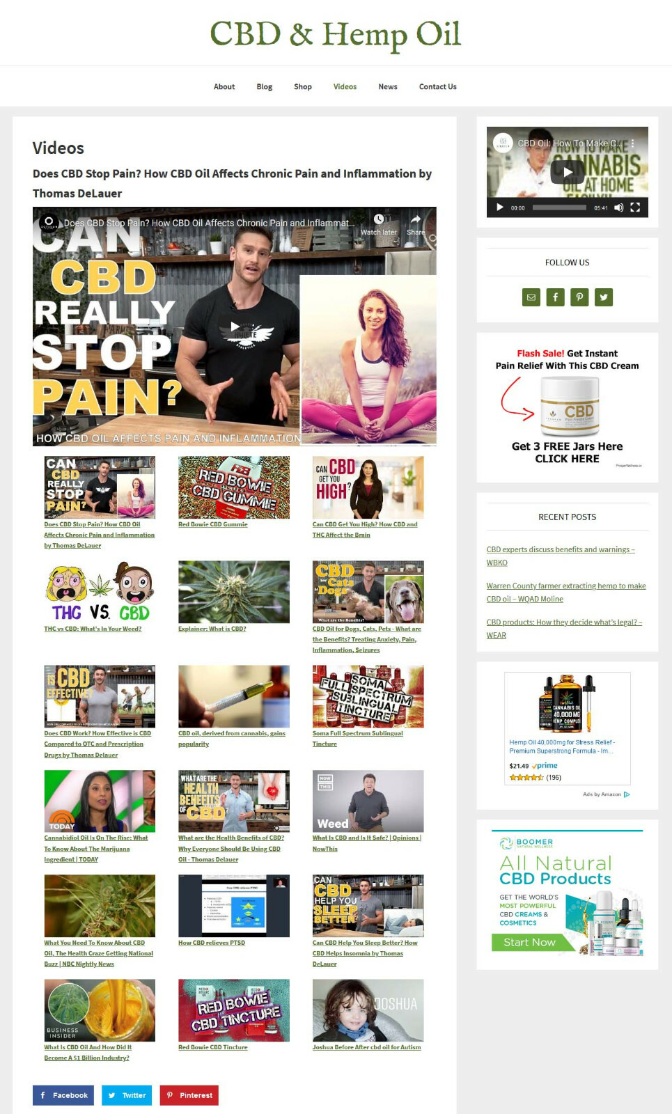 [NEW DESIGN] * Benefits of Hemp Oil Website * affiliate blog AUTO CONTENT