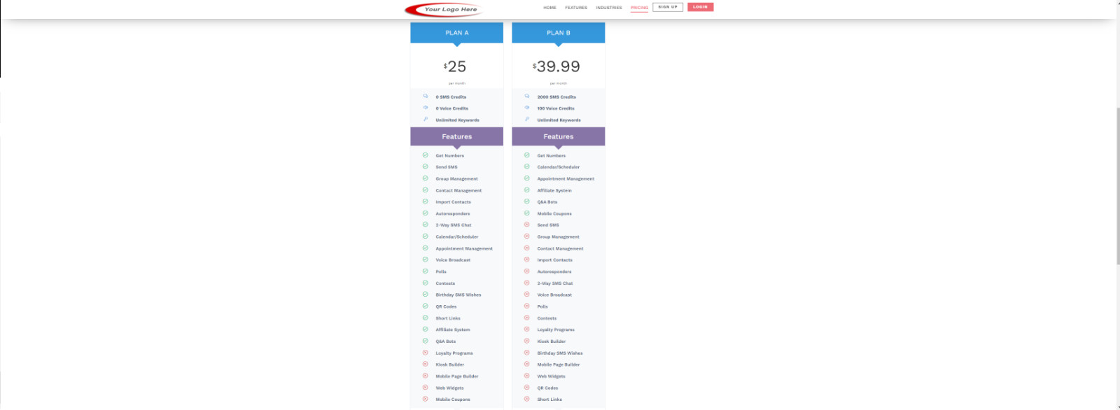 Professional website with Bulk SMS System