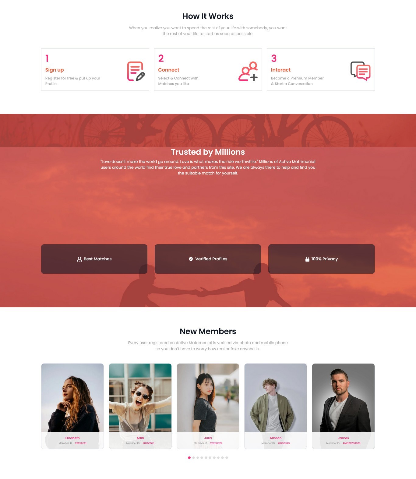Matrimony CMS – Complete Matchmaking Website Software | Laravel | Subscription