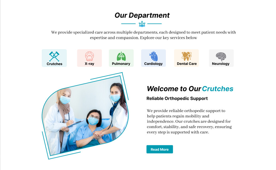 Medical Hospital Website Template | Healthcare Landing Page | Doctor Clinic
