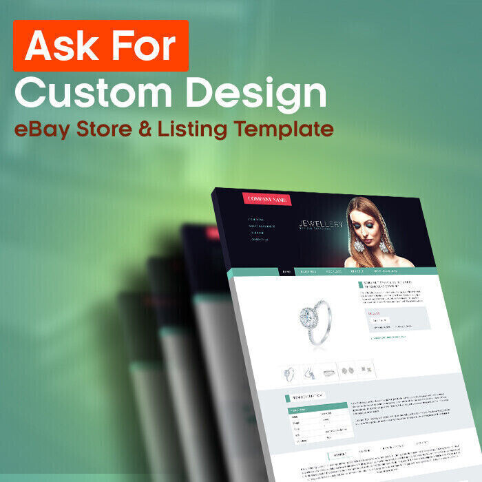 eBay Templates, eBay Auction Mobile Responsive html Templates 2019 for Jewelry